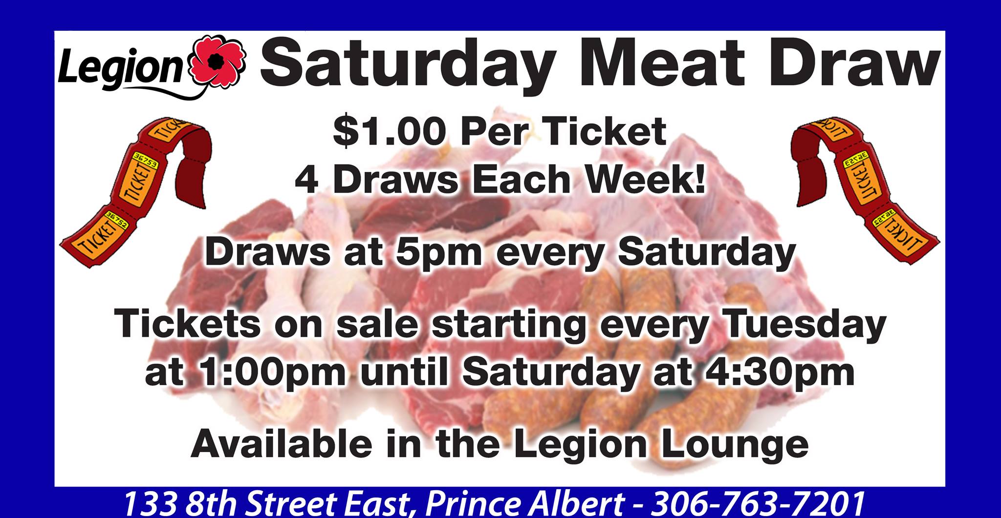 Saturday Meat Draws at 5pm